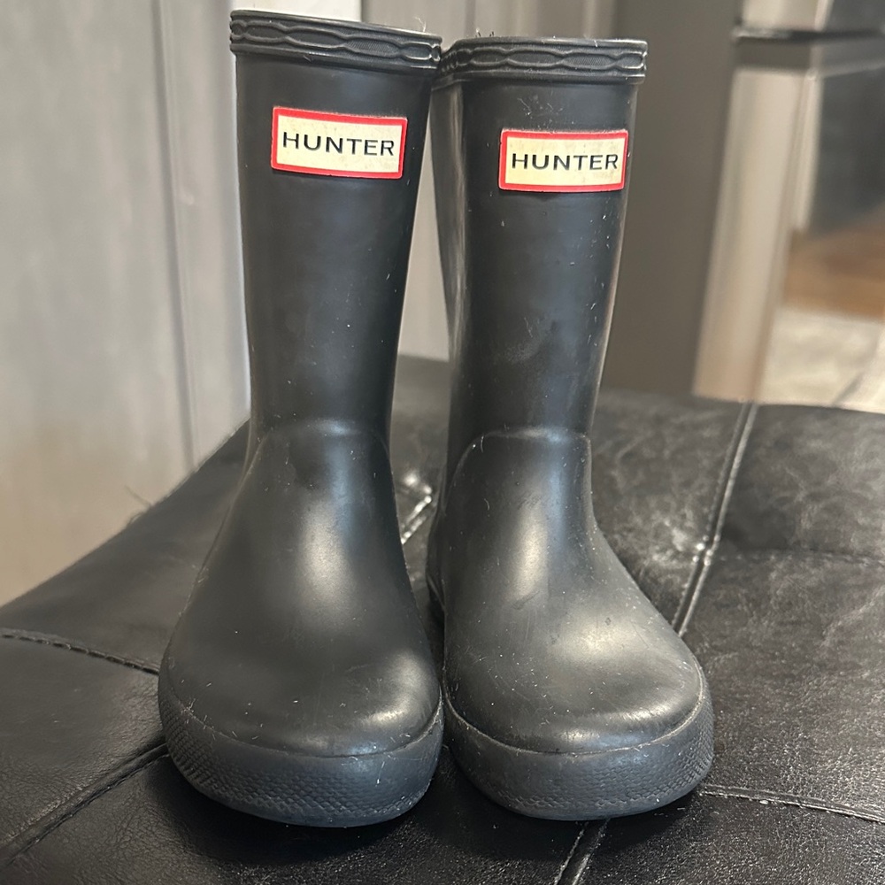 Hunter Kids Classic Black Rain Boots